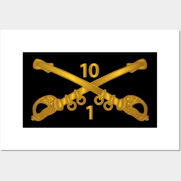 1st Squadron - 10th Cavalry Branch wo Txt Wall Art by twix123844